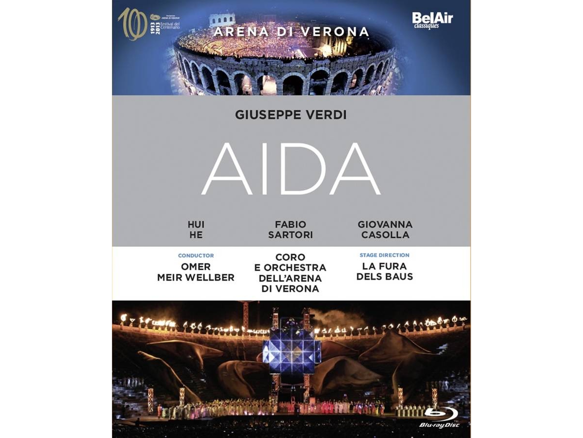 Blu-ray Video La Fura Dels Baus/Tagliavini/Casolla/He/+ - Aida (1 CDs)