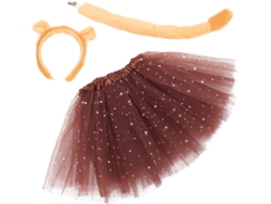 Diadema Con Orejas De León Y Cola De Animal, Accesorio De Disfraz Para Niñas.