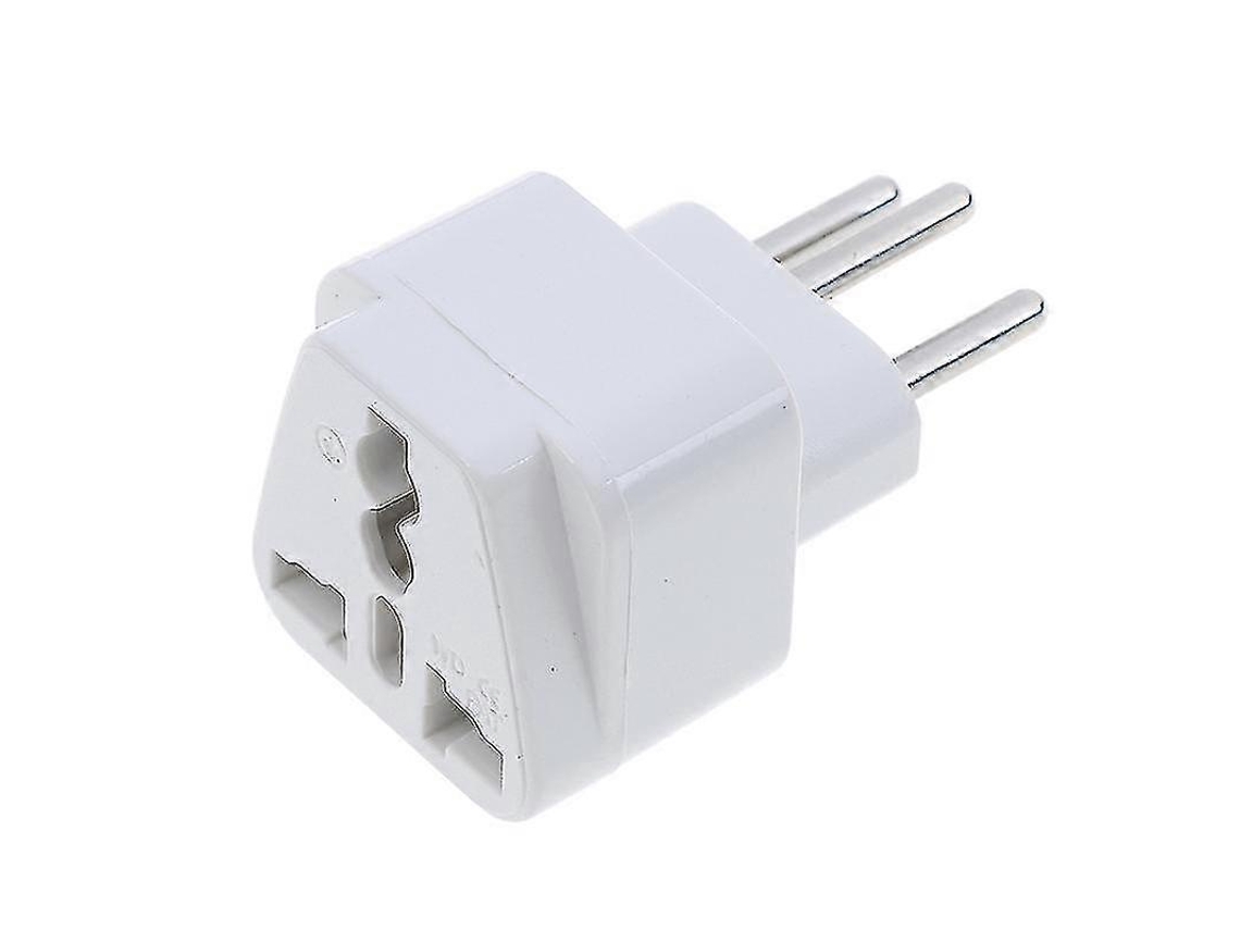 Adaptador De Enchufe De Viaje Universal (us/eu A Suiza) Con Diseño Compacto Y Seguridad Mejorada 250v 10/16a Blanco