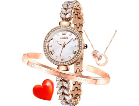 VEANXIN Reloj mecánico automático hueco para mujer, luminoso, plateado, resistente al agua(blanco)