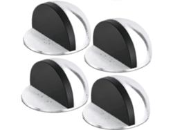 4 Piezas Topes De Puerta Autoadhesivos De Acero Inoxidable Para Suelo, Diseño Moderno, Protección Contra Golpes, Para Hogar Y Oficina