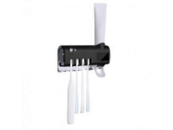 Dispensador de pasta de dientes, portacepillos de dientes, esterilizador UV con sensor de movimiento Nostalgia88