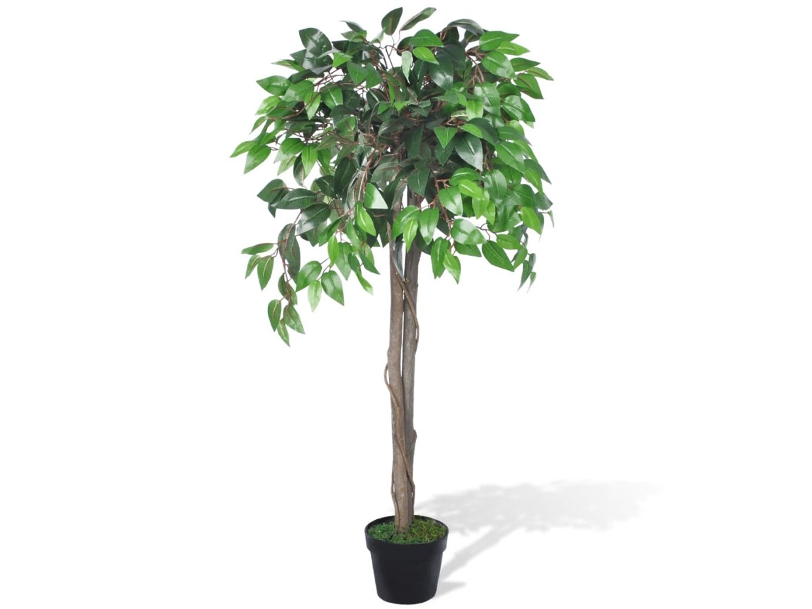 Palmier artificiel plastique avec maceta 110 cm vert dec021892
