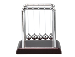Bola De Péndulo De Metal Para Equilibrio, Ciencia, Física, Juguete, Decoración De Escritorio, Oficina, Rojo Vino