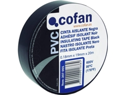 Cinta Aislante COFAN Negro (19 mm x 20 Metros)