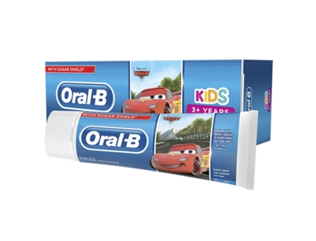 Pasta de Dientes para Niños de 3 Años Cars 75Ml ORAL-B