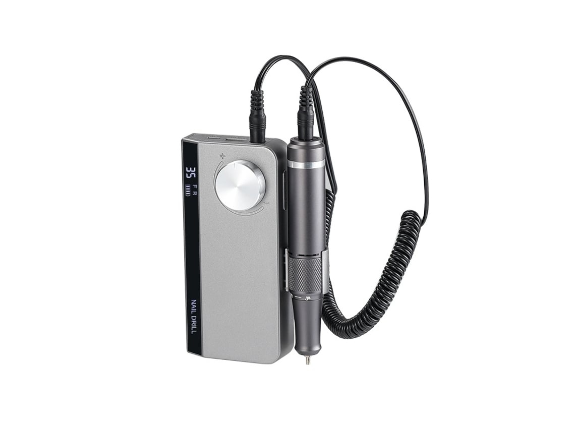 Cortauñas profesional: Cortauñas eléctrico profesional con una velocidad de 40.000 rpm y punta gris para la limpieza de uñas*.