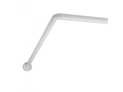 Haste de Cortina Angular para Banheiro 80X140-200 Cm Brancotatay