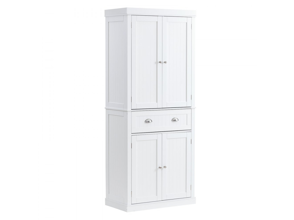 Armario Multiusos 183 cm con Cajón Soft-Close, 3 Estantes Ajustables y Puertas Magnéticas para Hogar y Cocina Tekmaquinas