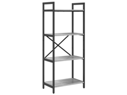 Maison Exclusive - Estante De Libros Gris Sonoma 56 X 34 X 133,5 Cm