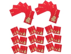 Sobres rojos para el Año Nuevo Lunar 2026, 60 unidades, papel resistente, diseño creativo de caballo.