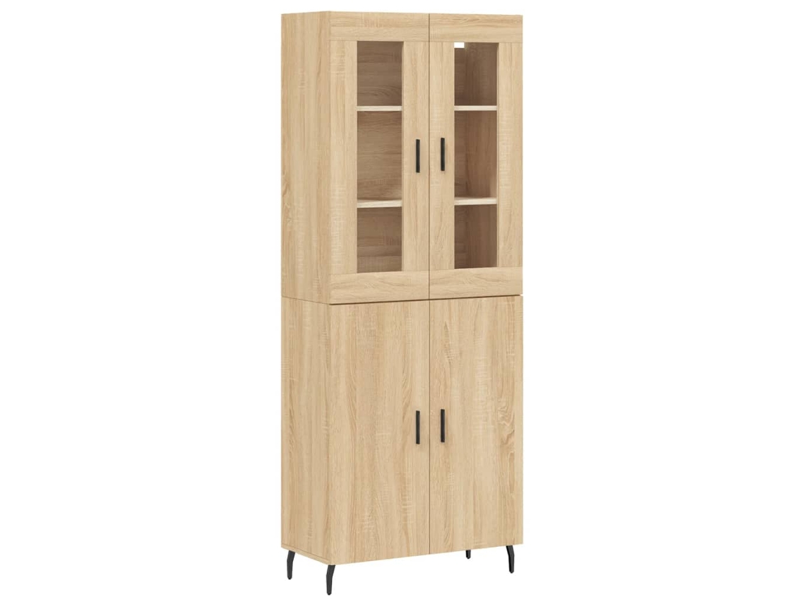 Maison Exclusive - Aparador Alto Madera Contrachapada Color Roble 69,5x34x180 Cm