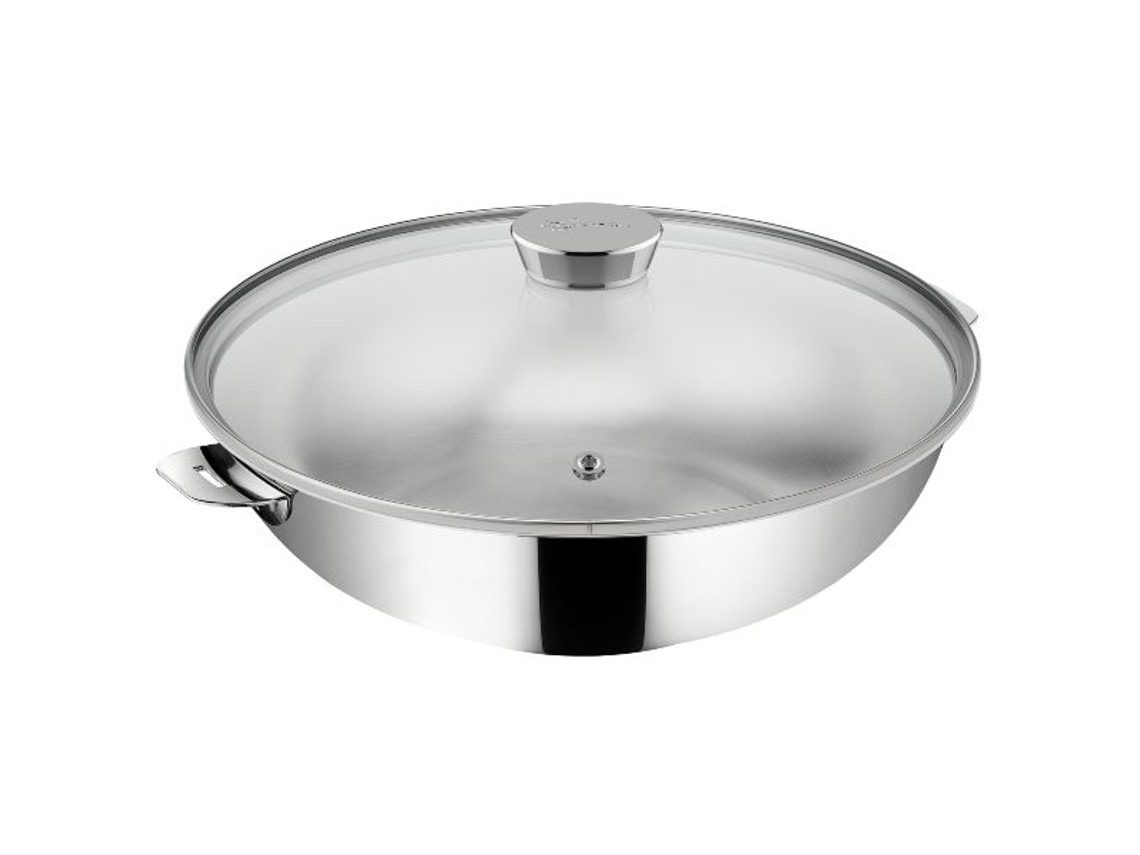 Wok con tapa 26cm acero inoxidable 12138042026 - LAGOSTINA