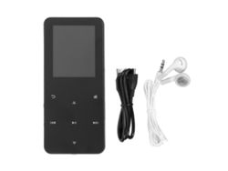 Player Mp3 Bluetooth 4.2 Tela Colorida 1.8 Polegadas Com Alto-falante Rádio Fm Livro Eletrônico Portátil 8gb Preto
