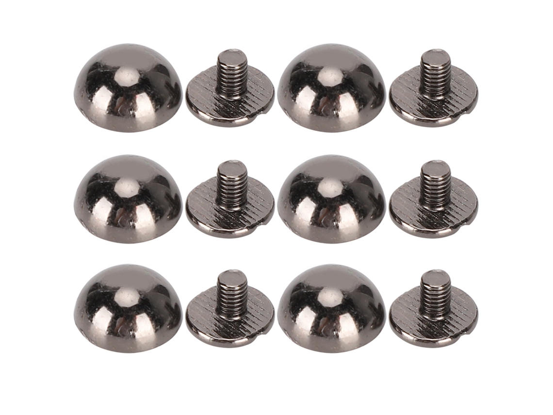 Rebites de Cogumelo com Cabeça Redonda para Decoração de Bolsas Sapatos Roupas 30pcs