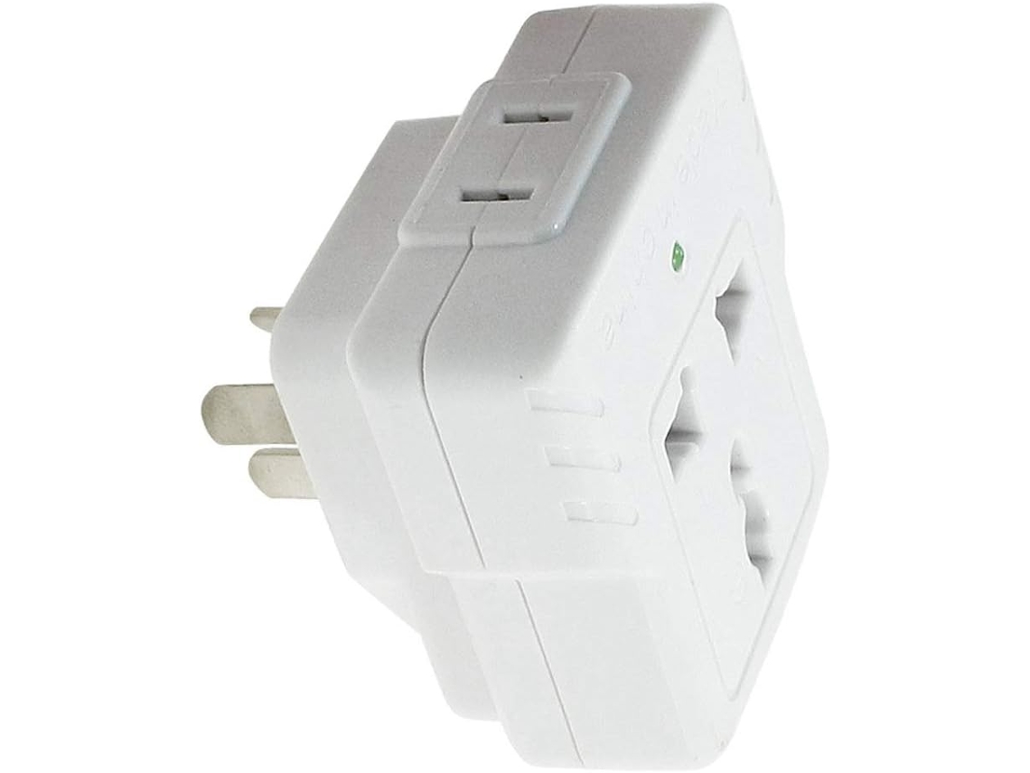Adaptador De Corriente De 3 Pines Con Enchufe Australiano A Estadounidense/británico, Convertidor De