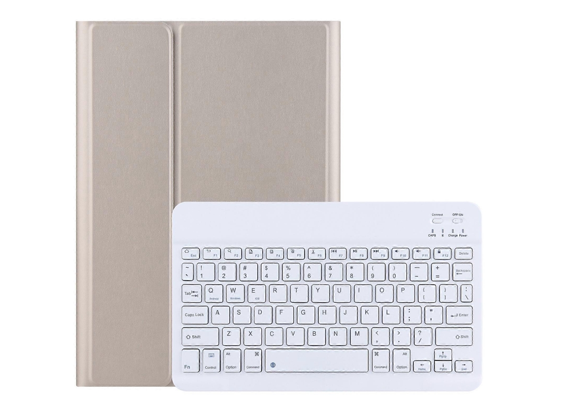 Teclado Bluetooth 2 en 1 extraíble + funda de cuero con soporte para Lenovo Tab M10 TB-X505X