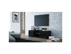 Mueble de TV TOP E SHOP RTV120 CZAR P SZ Negro Aglomerado 120x36x40 cm