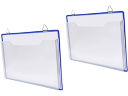 Juego de 2 carpetas organizadoras de archivos transparentes, par de organizadores de archivos colgantes Gokoco