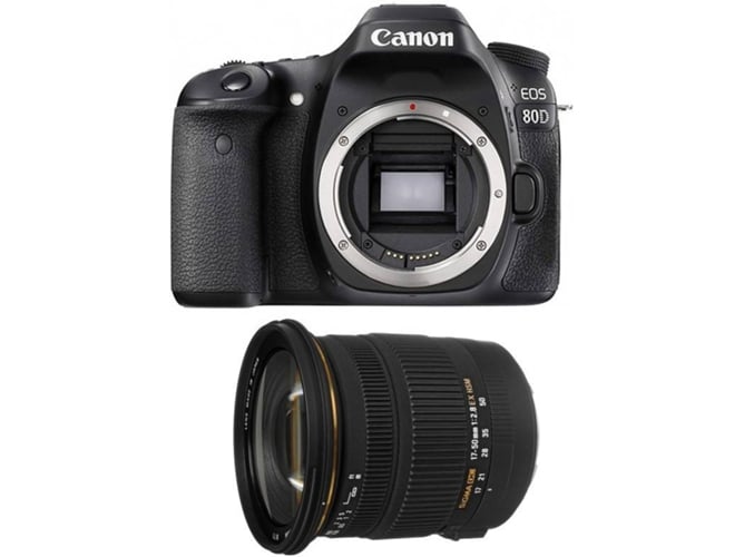 Kit Cámara Réflex CANON EOS 80D + Sigma 17-50 F2,8 DC OS EX HSM
