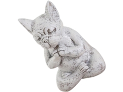 Estatua Decorativa De Cachorro Meditando Para El Hogar Y El Jardín.