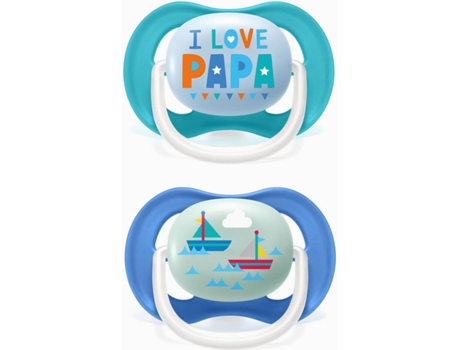 Chupete Ultra Air Silicona PHILIPS/AVENT Happy (6-18m, 2 uni.)