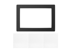 Junta LCD negra para impresora 3D, pantalla de resina, 8,9 pulgadas, protección contra derrames, compatible con Elegoo Saturn