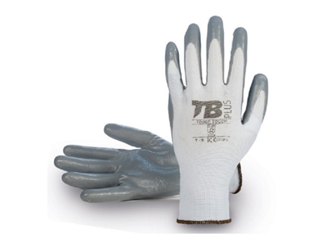 Guante Poliester Blanco Palma Nitrilo Gris 700Gp Touch Talla 7-10 T/Guante Talla Xl-10 IGARTEX