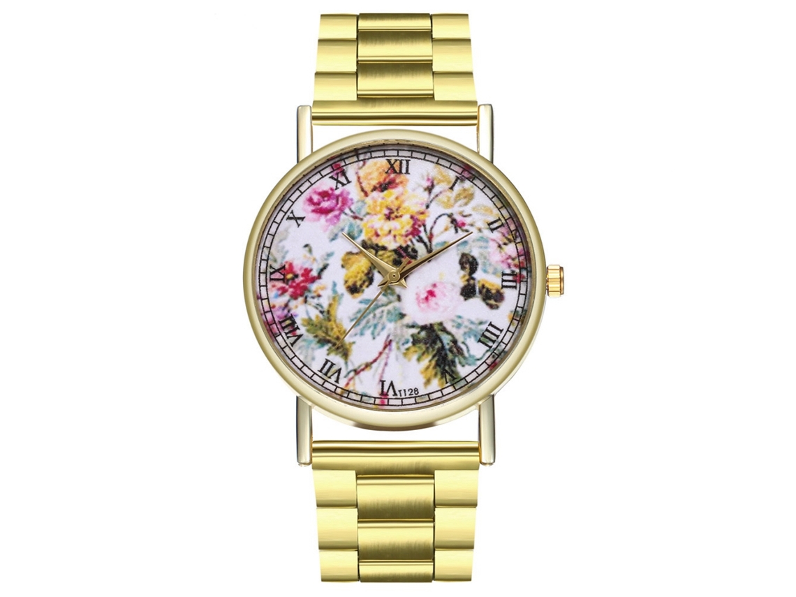 Reloj De Pulsera Para Mujer Con Esfera De Espejo Y Correa De Pu Gris.