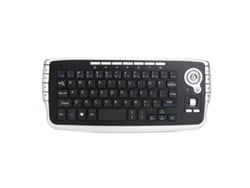 (plata) Teclado Portátil Con Trackball Y Rueda De Desplazamiento, Mini Teclado Usb