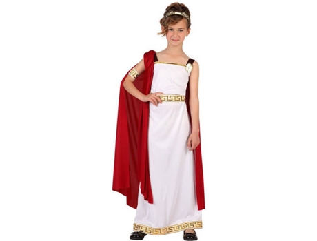 Disfraz de Niña DISFRAZZES Romana Con Corona (Talla: 10 a 12 años)