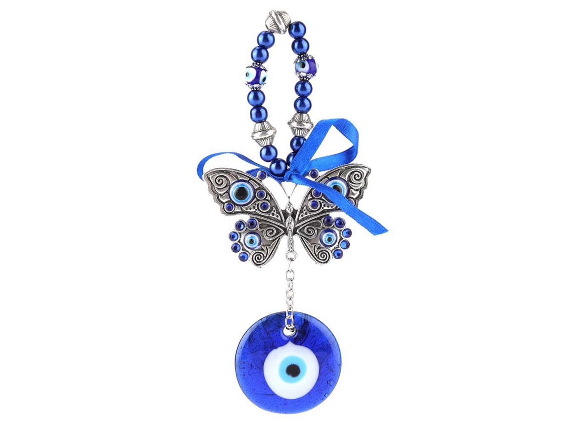 Pingente De Olho Mau Azul Turco Amuleto De Bênção Pendurado Decorativo Protector Islâmico