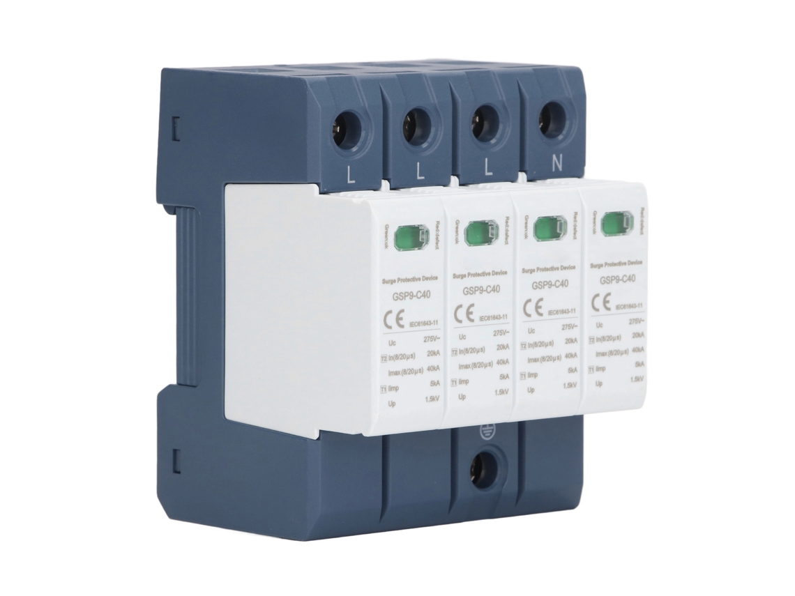 Protector Contra Sobretensiones 40ka 4p Spd Industrial Rail Din Ac 275v