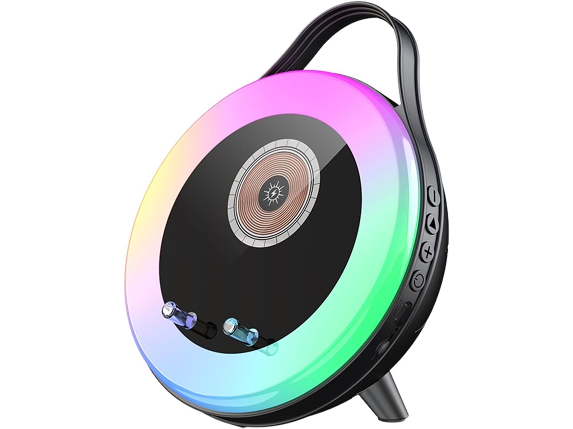 Altavoz Inalámbrico Con Inducción, Soporte Para Teléfono Y Sensor Para Carga Rápida.