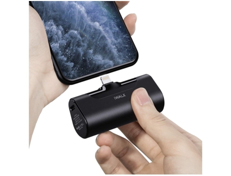 Cargador Portátil Banco Energia Ultracompacto Compacto para iPhone 12 YIZHOOD Negro