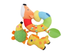 Lindo Sonajero Elástico Colgante Para Cochecito De Bebé Con Animales De Peluche - Educativo