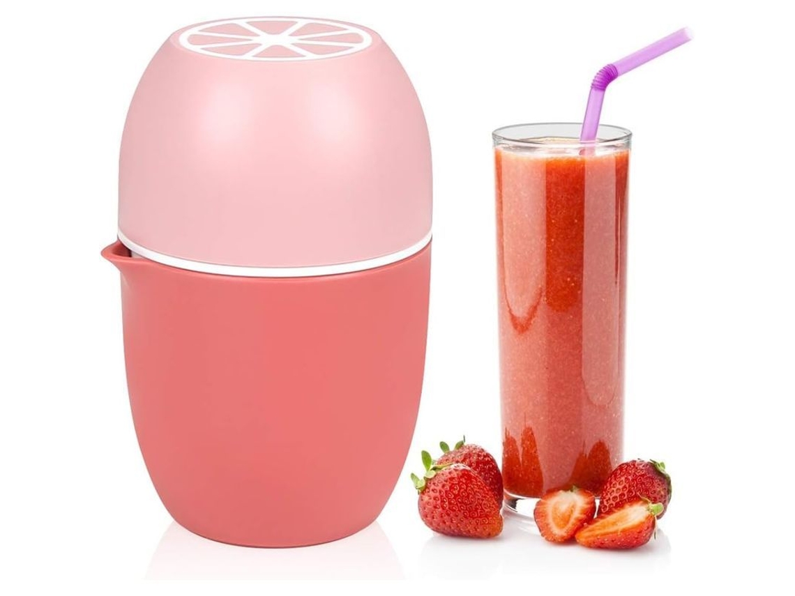 Exprimidor Manual De Cítricos, Exprimidor Doble Para Limones, Naranjas Y Pomelos - Rosa