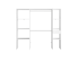 Guardarropa CONCEPT U Elysee (Blanco - Madera Aglomerada - 198x40x180 cm)
