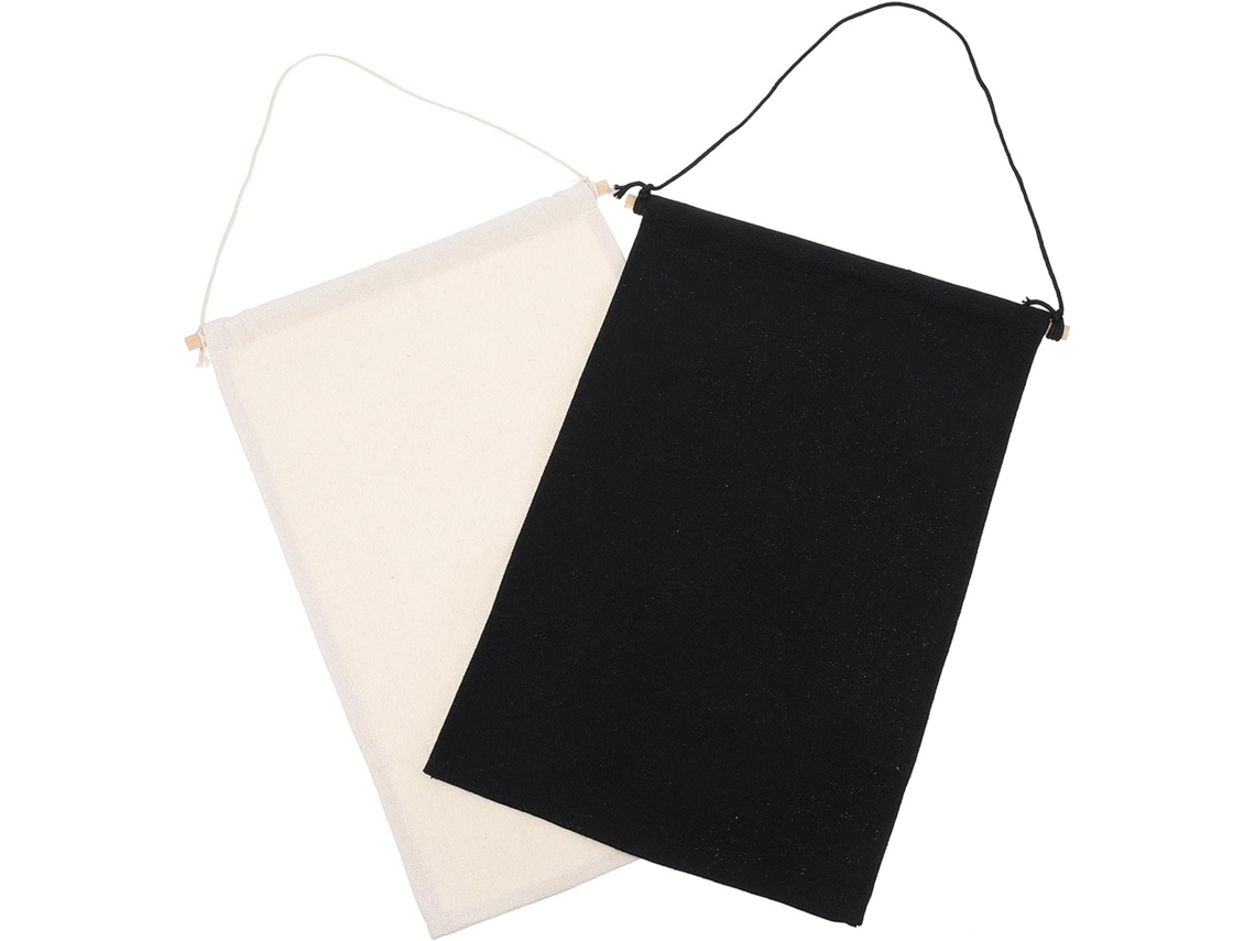 Organizador de insignias para pancartas de algodón negro, pared práctica, proyectos de bricolaje, decoración, alfileres de lienzo GOKOCO
