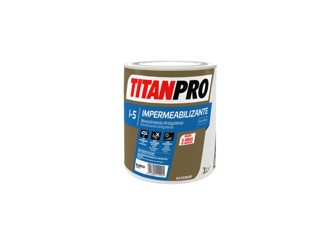 Titanpro I-5 Recubrimiento Antigoteo Blanco 1L TITAN