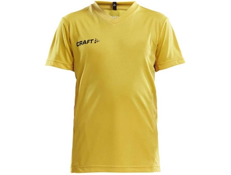 Camiseta de Hombre para Fútbol CRAFT Squad Solid Amarillo (6/8 Años)