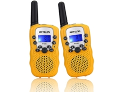 Walkie-talkie Infantil Recargable Retevis Rt388 Vox Con Linterna, Juguete De Regalo, Amarillo