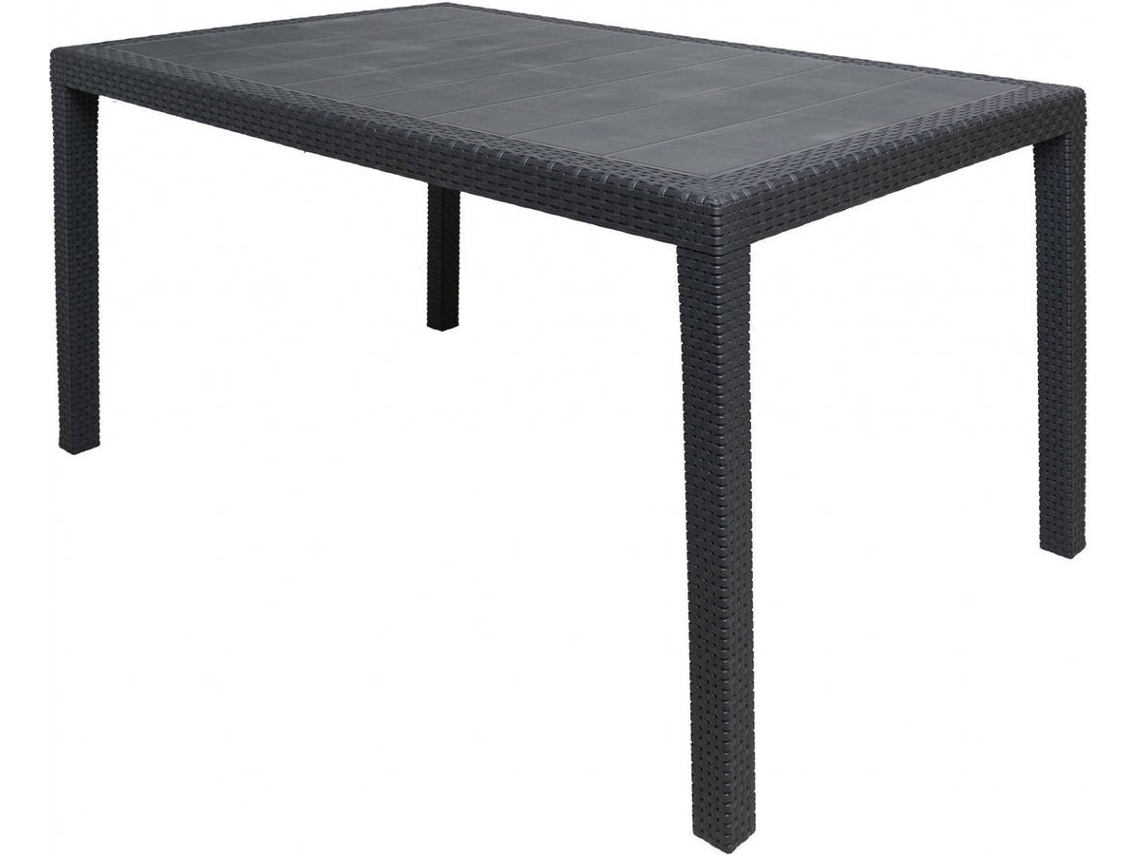 Mesa DMORA Gris (Polipropileno - 90x150x72 cm)