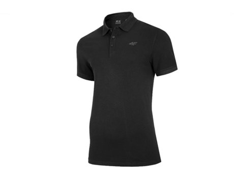 Polos 4F Algodón Hombre (S - Negro)