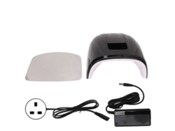 Lámpara UV para uñas de gel, 4 velocidades, secado rápido, 45 chips, 90 W, doble fuente de luz, color negro LY Ebike