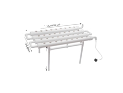 Kit de cultivo hidropónico, 36 espacios para plantas, fácil instalación, blanco