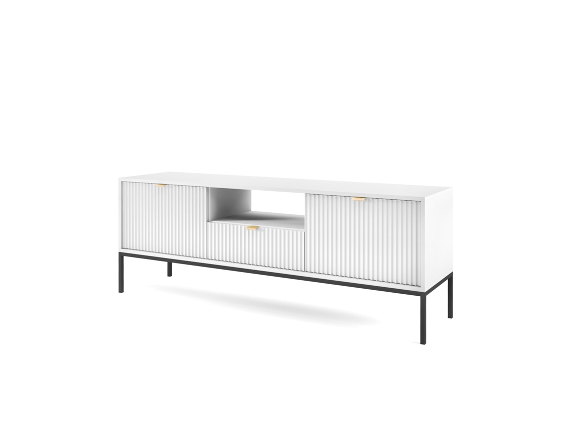 Muebles Tv FURNLUX Avon (Blanco, Madera Contrachapada - 154X39X56 Cm)