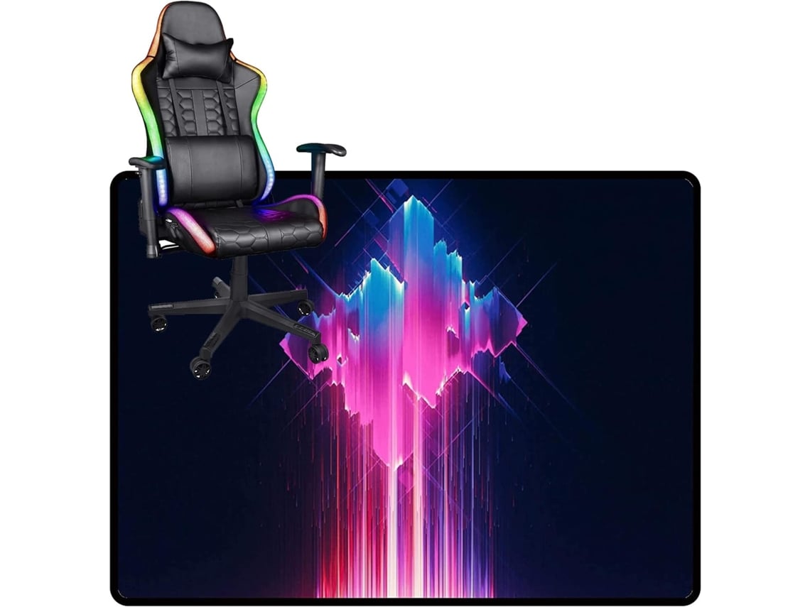 Tapete Cadeira Gamer Escritório Antiderrapante Carpete Retangular Jogos, Escritório, Carpete,