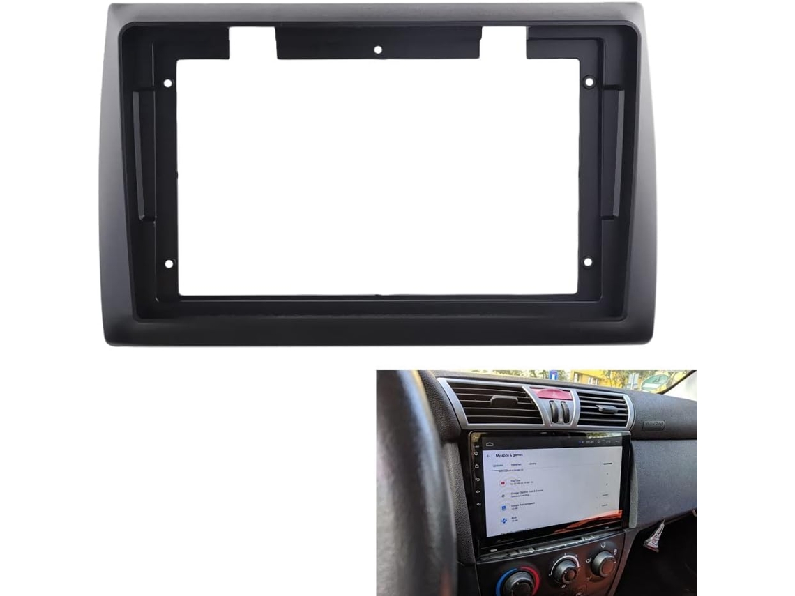 Embellecedor De Radio De Coche 2din Para Stilo 2001-2010 Con Adaptador De Dvd Y Marco