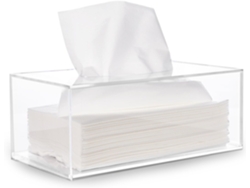 Protección Contra Daños, Cubierta De Acrílico Transparente Para Caja De Pañuelos Con Cierre Magnético, Fácil De Rellenar Para Usos Múltiples, Elegante